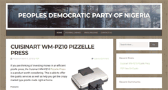 Desktop Screenshot of peopledemocraticparty.org